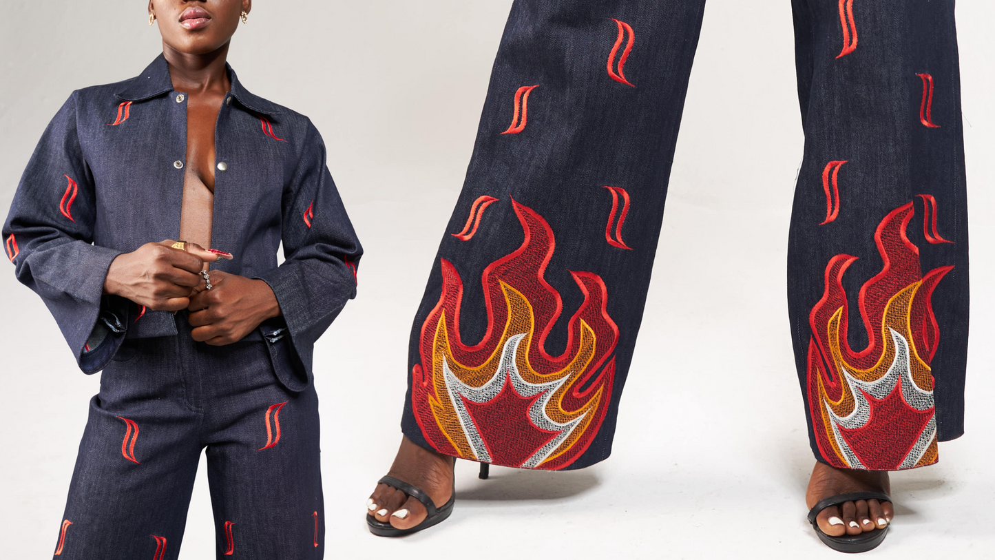 Denim Fire Pants (Women)