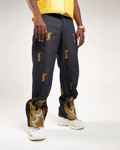 Denim Fire Pants (Men)