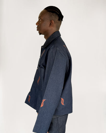 Denim Fire Jacket (Men)