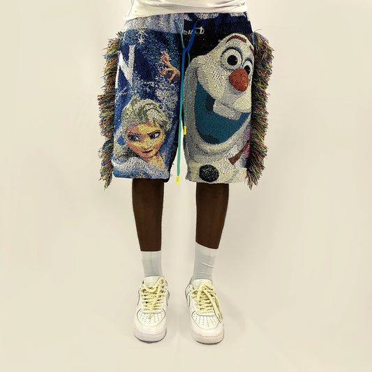 First Tribe Africa Tapestry Shorts - FOZEN EDITION
