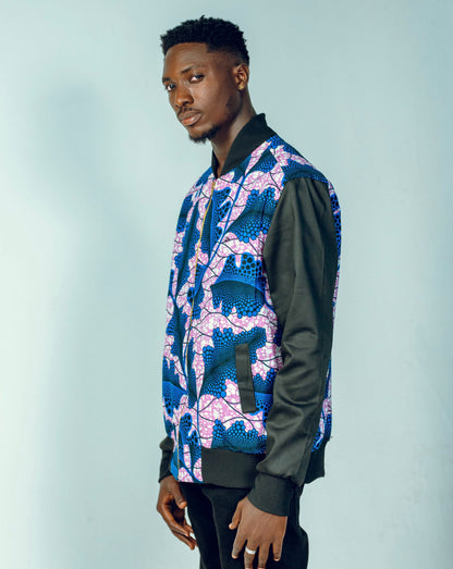 'Tribe of Africa' Print Bomber Jacket