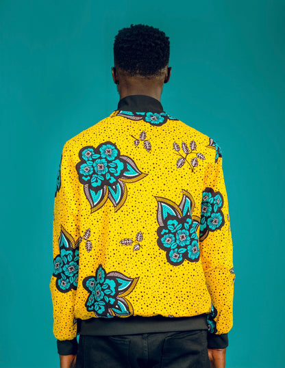 'Tribe of Africa' Print Bomber Jacket