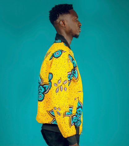 'Tribe of Africa' Print Bomber Jacket
