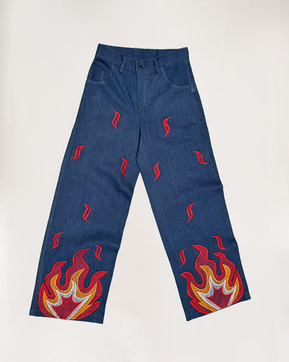 Denim Fire Pants (Men)